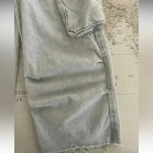 Zara Parachute Cargo Jeans Size 9 - Picture 4 of 10